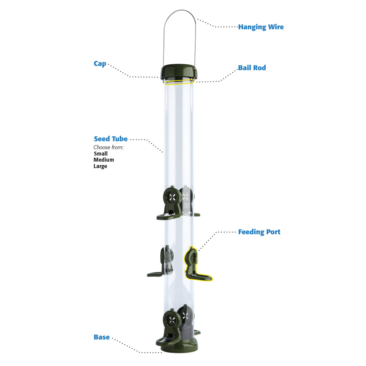 Ring-Pull™ Click Niger Feeder